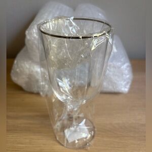 Noritake Paris Ice Tea Glasses with Silver Rim (Set of 6)